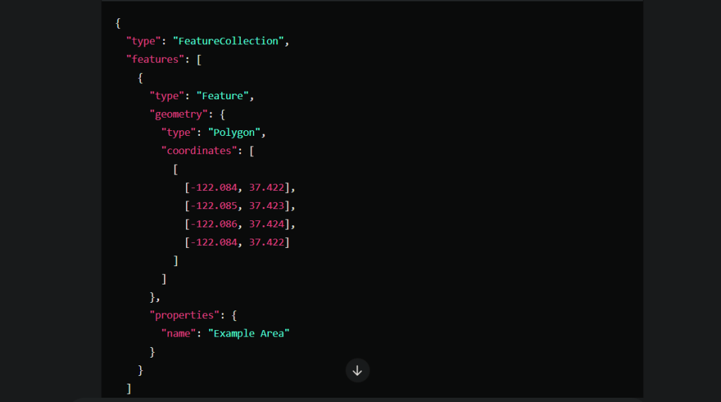 exported geojson data