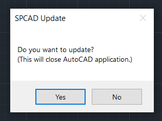 dialogue box spcad update