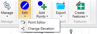 SPCAD Point Editor interface showing editable point attributes