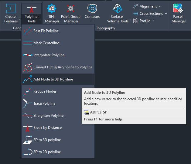 Adding Node to 3D Polyline 